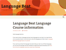 Tablet Screenshot of languagebeat.com
